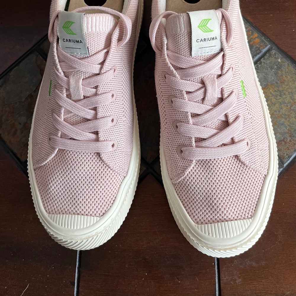 Cariuma IBI Sustainable Knit Sneaker Rose Women's Size 7  NWOT - Picture 4 of 9